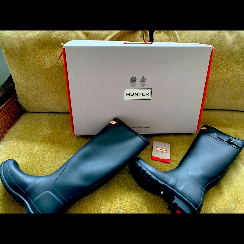 Hunter ORG Tall Black Rain Boots